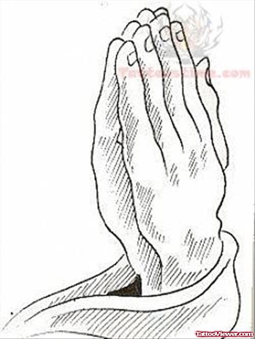 Praying Hands Tattoo Sample