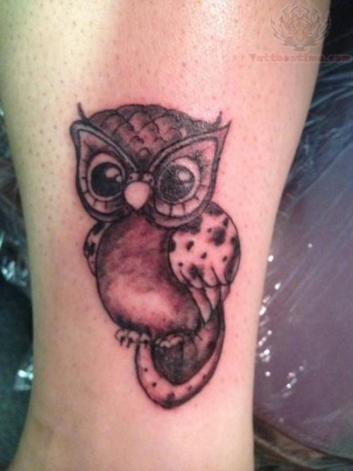 Small Owl Tattoo Image