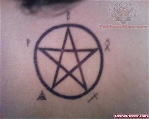 Justin Pentacle Tattoo