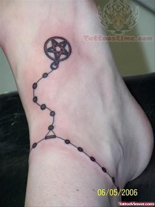 Pagan Tattoo On Ankle