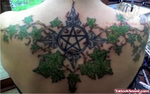 Pagan Tattoo Design On Upper Back