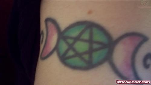 Colored Pagan Tattoo