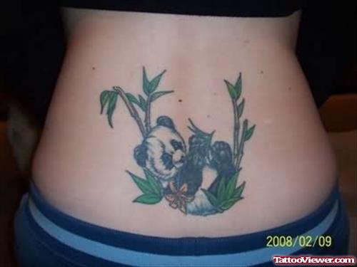 Lower Back Panda Tattoo