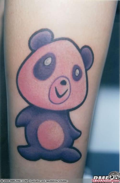 Cartoon Panda Tattoo
