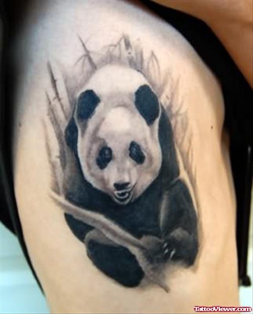 Black And White Panda Tattoo