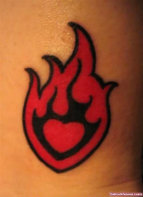 Panda Heart Tattoo