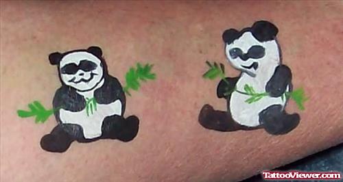 Panda Temporary Tattoos