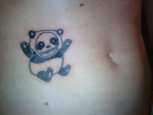 Panda Small Tattoo On Stomach