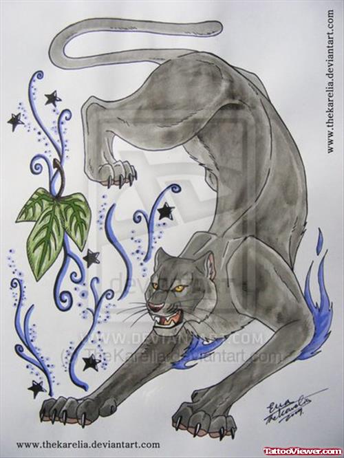 Black Panther Tattoos Design