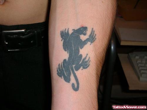 Black Panther Tattoo On Arm