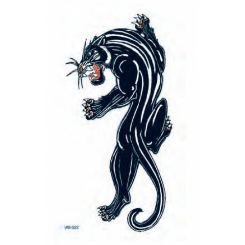 Attractive Black Panther Tattoo Design For Men