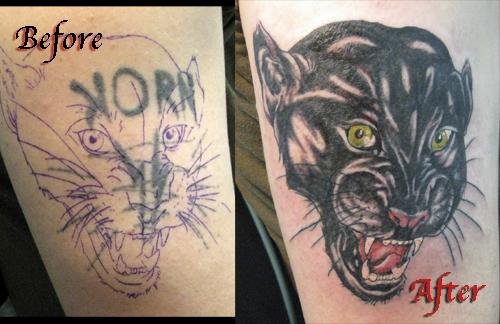 Black Panther Head Tattoo