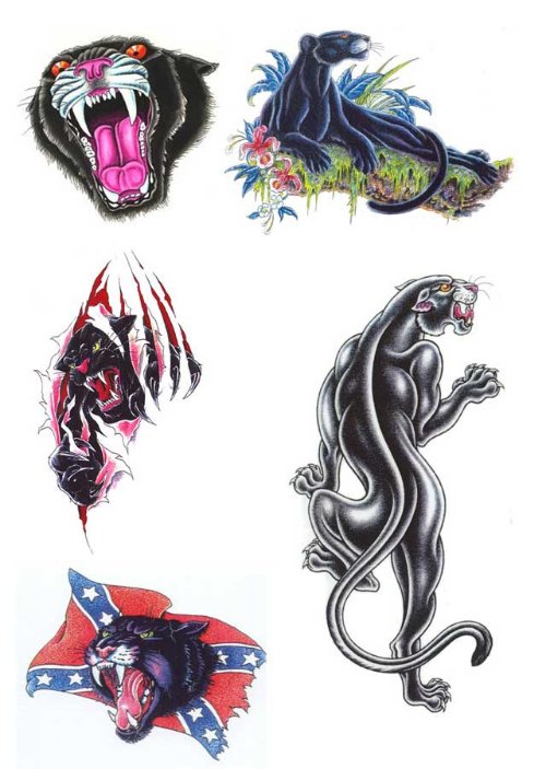 Awesome Panther Tattoos Designs