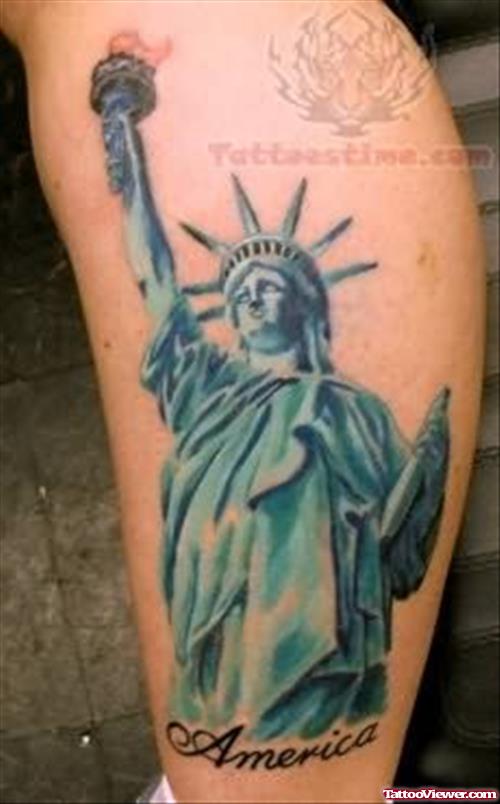 America Statue Of Liberty Tattoo
