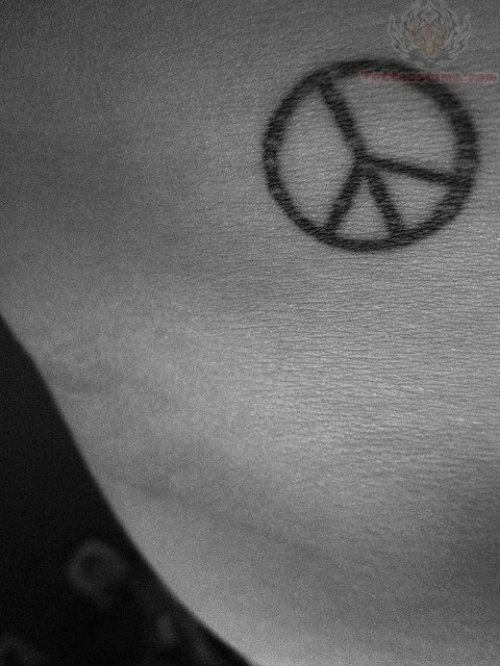 Amazing Peace Symbol Tattoo