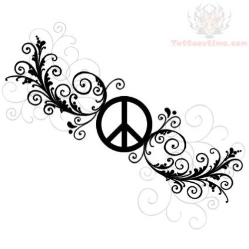Peace Symbol and Tattoo Design
