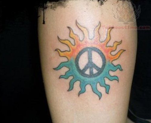 Peace Sun Tattoo
