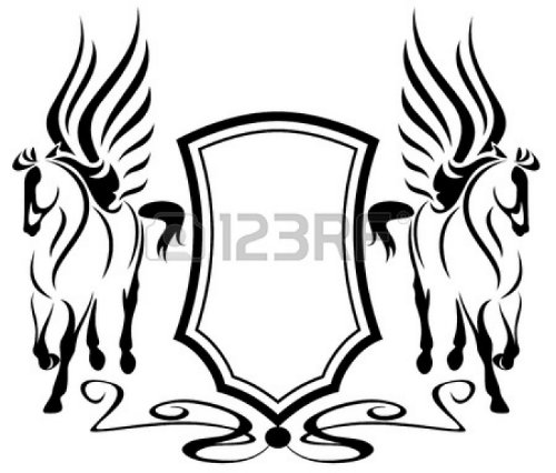 Tribal Pegasus Tattoos Designs