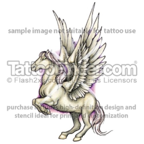 New Winged Pegasus Tattoos Design