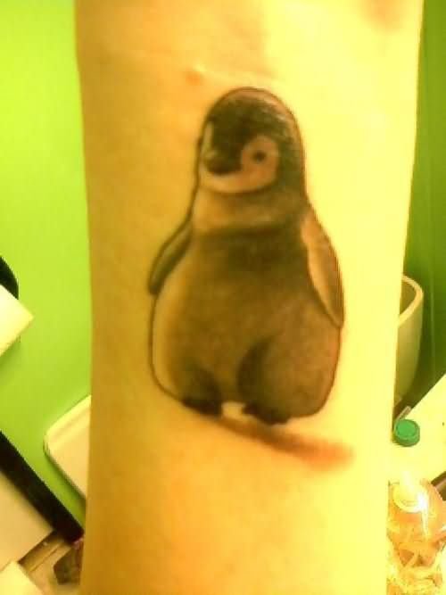 Penguin Tattoo On Arm