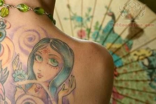 Awesome People Tattoo On Back Shoulder