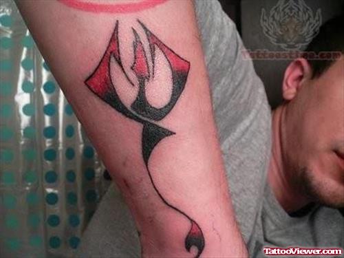 Elegant Phoenix Tattoo Design On Arm