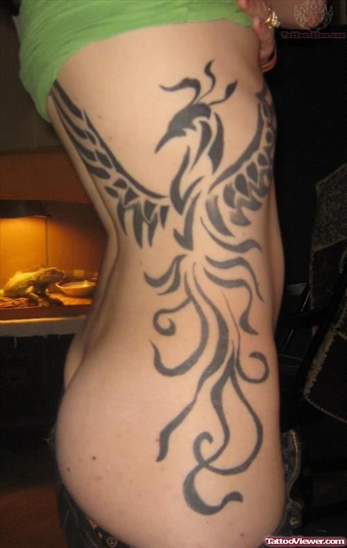 My Phoenix Tattoo On Side Rib