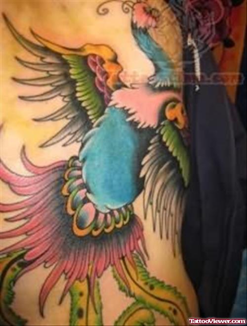 Phoenix Colorful Tattoo Design