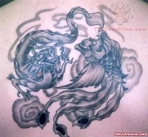 Stylish Phoenix Tattoo Image