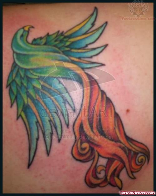 Rainbow Phoenix Tattoo