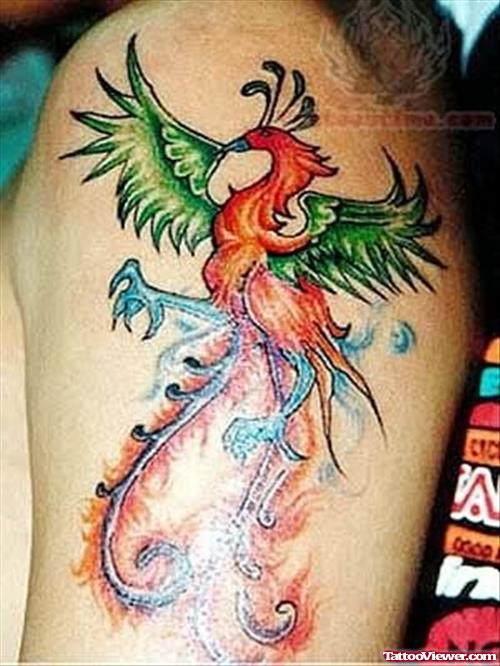 Phoenix Tattoos For Bicep