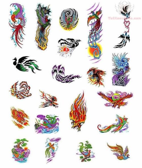 Phoenix Tattoo Designs Collection