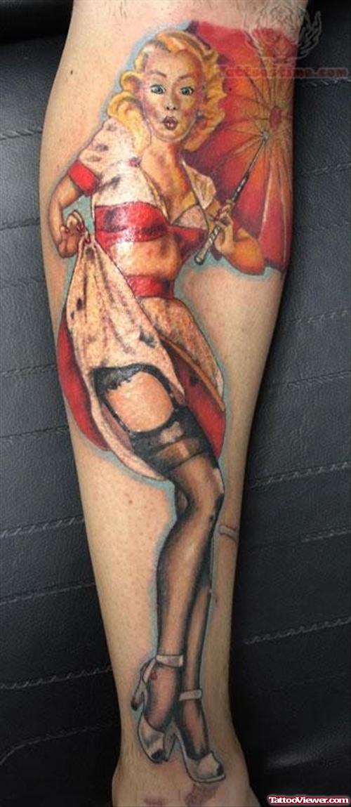 New Pin Up Girl Tattoo