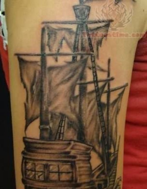 My Pirate Ship Tattoo