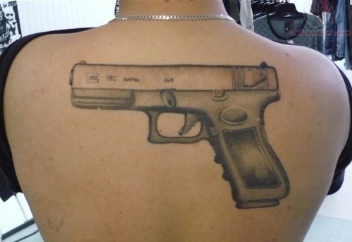 Back Glock Tattoo