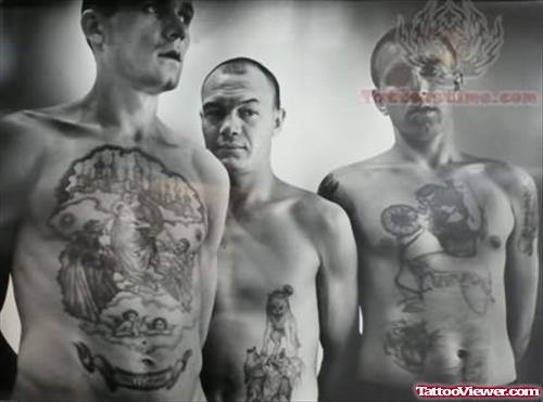 Prison Black And White Tattoo