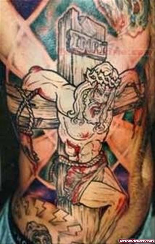 Tattoo of Jesus Bleeding