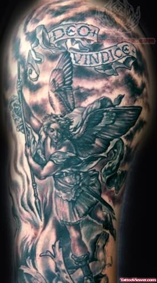 St Michael Religious Tattoo Picture