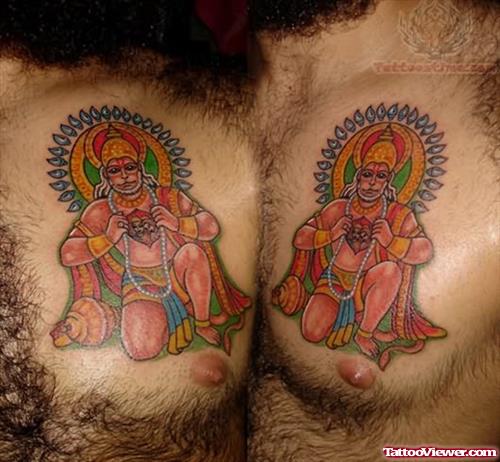God Hanuman Tattoo Design