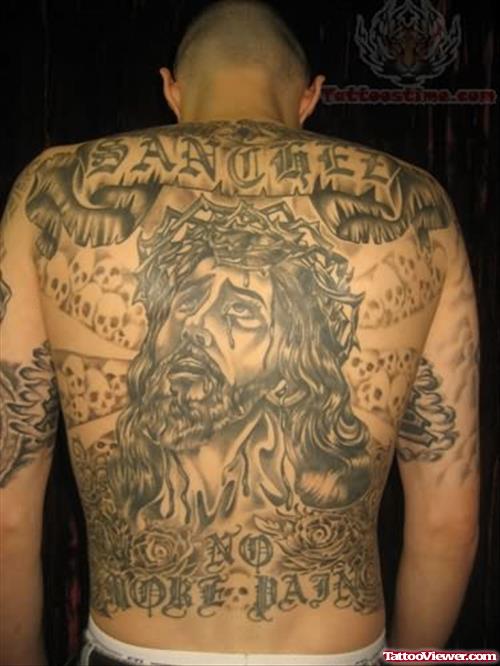 Back Body Religious Tattoos