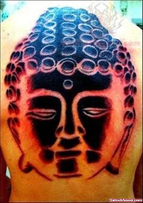 Mahatma Buddha Tattoo On Back