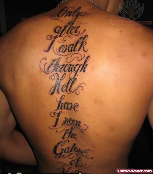 Religious Back Piece Tattoo