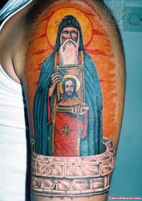 Religious Colorful Tattoo