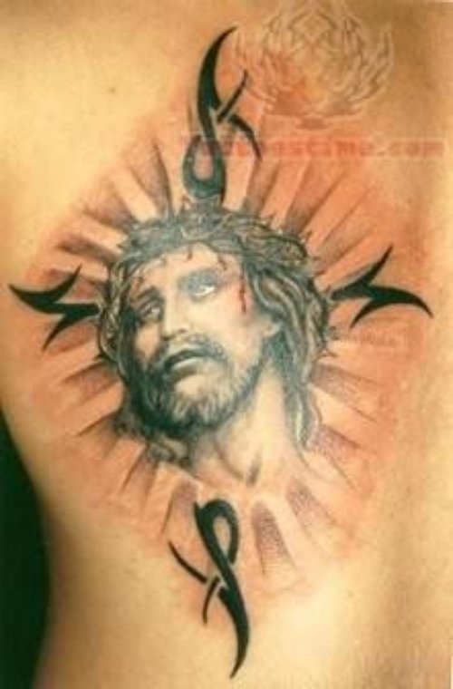 Jesus Bleeding - A Religious Tattoo