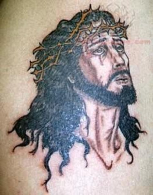 Jesus Praying - Religious Tattoo