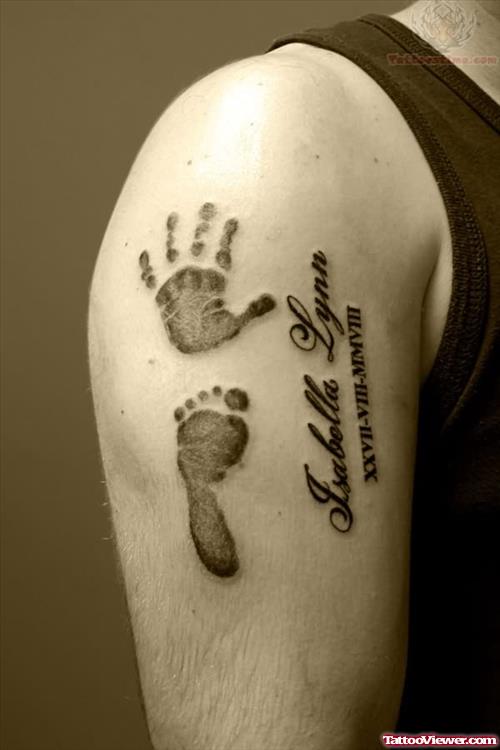 Hand and Footprint - Rememberence Tattoo