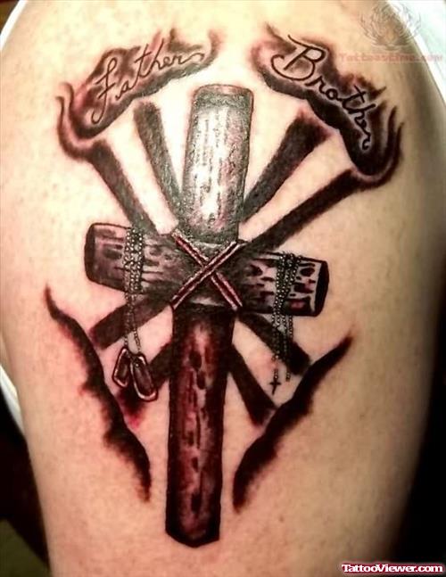 Rememberence Cross Tattoo