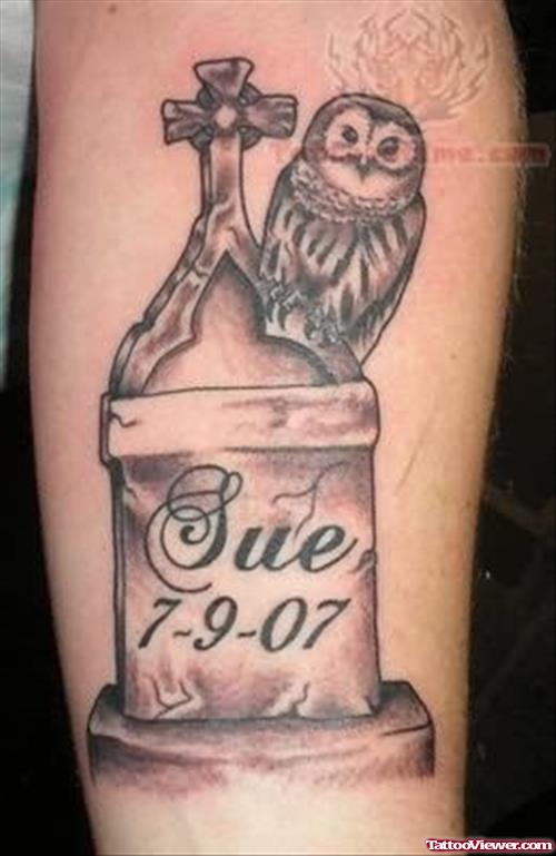 Tombstone Remembrance Tattoo