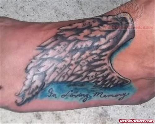 Angel Wing - Rememberence Tattoo