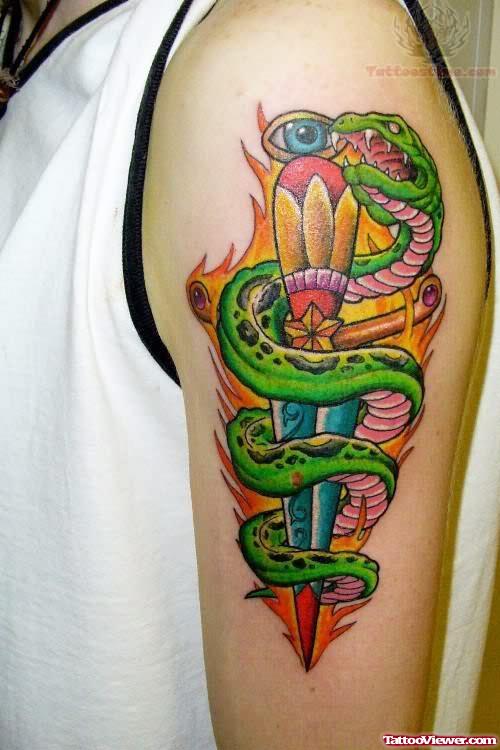 Snake Tattoo Ideas On Shoulder